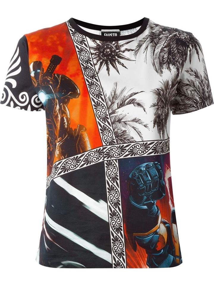 Fausto Puglisi Multi Print T-shirt