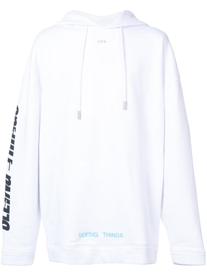 Off-white - Photocopy Hoodie - Men - Cotton - Xl, White, Cotton
