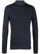 La Fileria For D'aniello Cable-knit Roll Neck Jumper - Blue