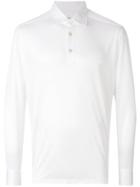 Kiton Long Sleeve Polo Shirt - White