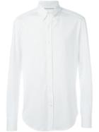 Brunello Cucinelli Button Down Collar Shirt, Men's, Size: Medium, White, Cotton