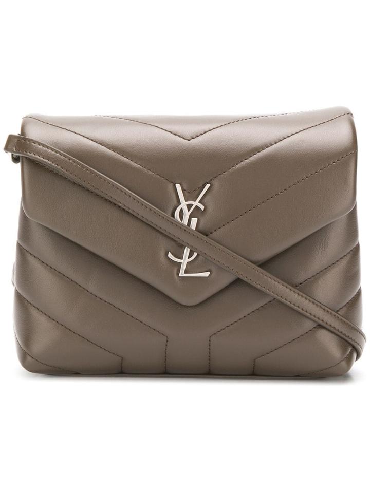 Saint Laurent Loulou Cross-body Bag - Brown
