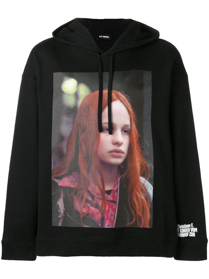 Raf Simons Christiane F. Hoodie - Black