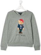 Ralph Lauren Kids Polo Bear Long-sleeved Shirt - Grey