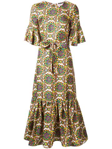 Ladoublej Editions Kaleidoscope Wind Dress, Women's, Size: Small, Silk