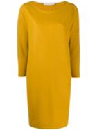 Harris Wharf London Long-sleeve Flared Dress - Yellow