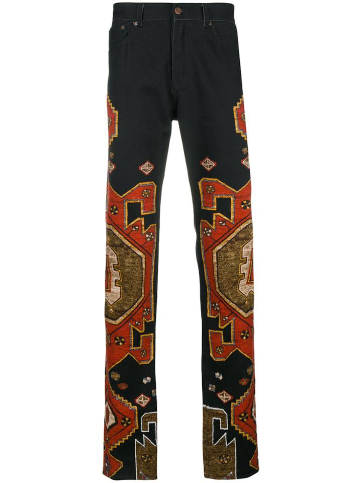 Givenchy Carpet Print Jeans - Black