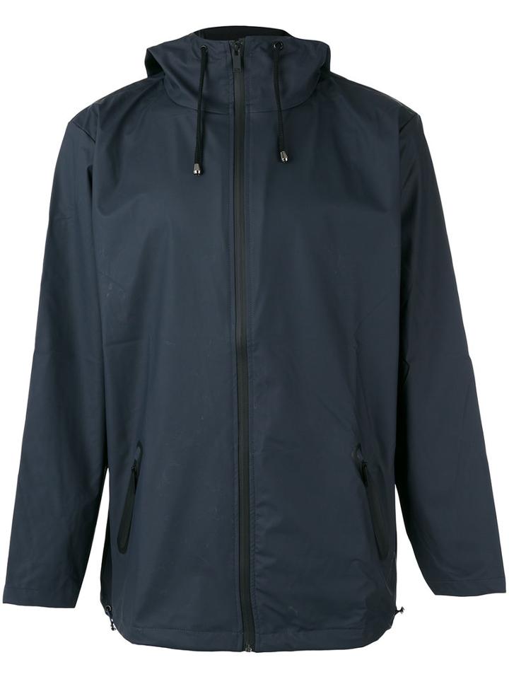 Rains - Hooded Windbreaker Jacket - Men - Polyester/polyurethane - L, Blue, Polyester/polyurethane