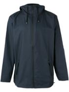 Rains - Hooded Windbreaker Jacket - Men - Polyester/polyurethane - L, Blue, Polyester/polyurethane