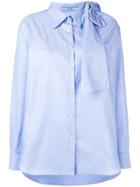 Prada Bow Collar Shirt - Blue