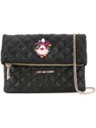 Love Moschino Studded Pin Shoulder Bag, Women's, Black, Polyurethane