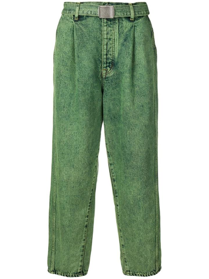 Doublet Belted Waist Trousers - Green