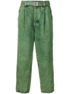 Doublet Belted Waist Trousers - Green