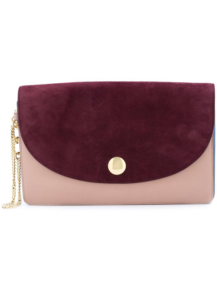 Dvf Diane Von Furstenberg Saddle Evening Clutch - Red