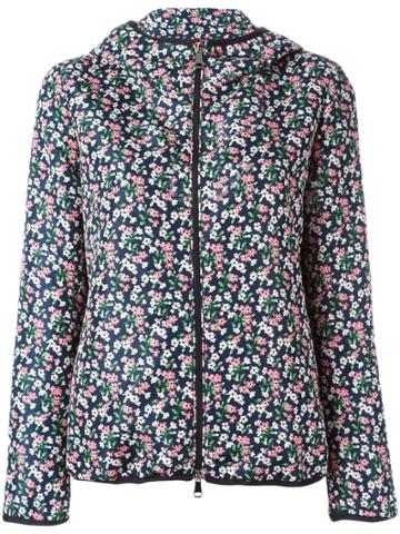 Moncler Floral Vive Hooded Jacket - Blue