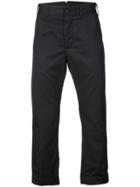 Engineered Garments Straight Leg Roll Up Trousers - Blue