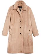 Burberry Single Breasted Car Coat - Nude & Neutrals