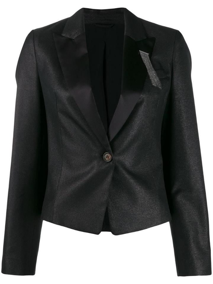Brunello Cucinelli Tailored Blazer Jacket - Black