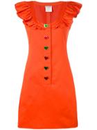 Yves Saint Laurent Vintage Sleeveless Ruffled Dress - Orange