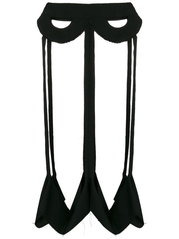 Maison Margiela Cut-design Skirt - Black
