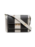 Marni Mini Striped Trunk Shoulder Bag - Grey