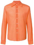 Walter Van Beirendonck Pre-owned Embroidered Lettering Shirt - Orange