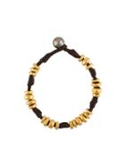 Mignot St Barth 'donut' Bead Bracelet, Women's, Size: Small, Brown