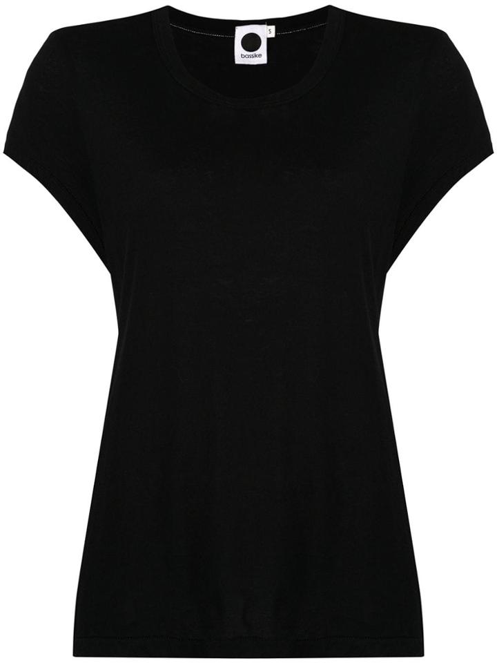 Bassike Cap Sleeves T-shirt - Black