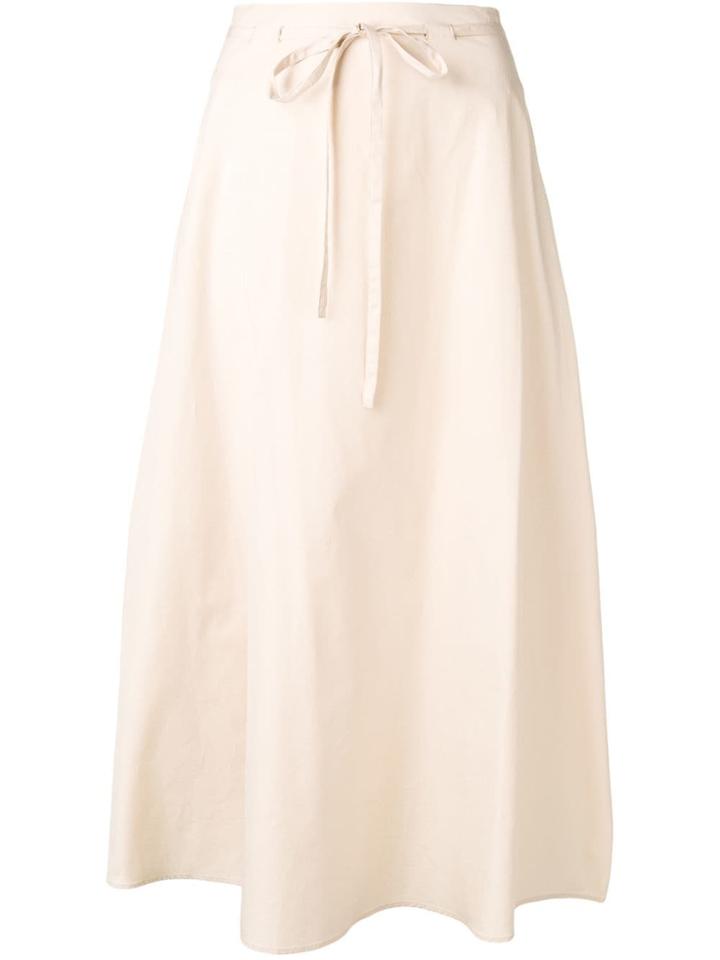 Lemaire Asymmetric Midi Skirt - Neutrals