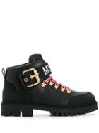 Moschino Trekking Ankle Boots - Black