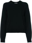 T By Alexander Wang Crew Neck Sweater, Women's, Size: 42, Black, Cashmere/wool