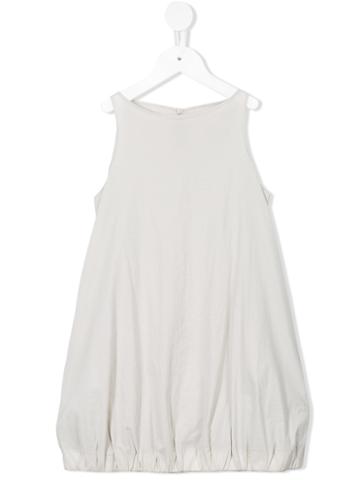 Album Di Famiglia Kids - Gathered Hem Sleeveless Dress - Kids - Cotton/polyamide/spandex/elastane - 6 Yrs, Nude/neutrals