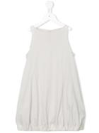 Album Di Famiglia Kids - Gathered Hem Sleeveless Dress - Kids - Cotton/polyamide/spandex/elastane - 6 Yrs, Nude/neutrals