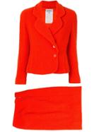 Chanel Pre-owned 1994 Setup Skirt Suit - Orange