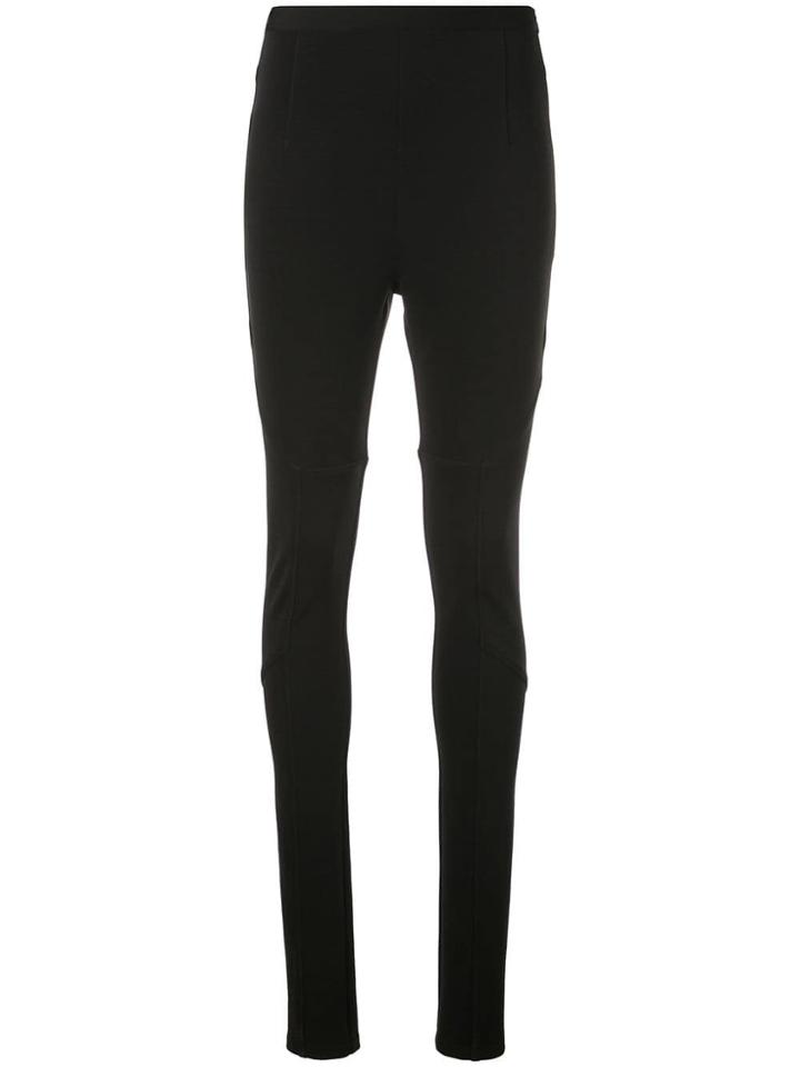 Proenza Schouler Pswl Straight Leg Jersey Pants - Black