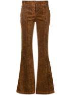 8pm Flared Leg Trousers - Brown