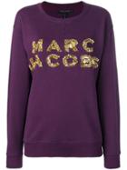 Marc Jacobs Logo Patch Sweatshirt - Purple