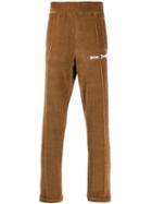 Palm Angels Striped Side Track Pants - Brown