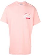Gcds Logo Print T-shirt, Men's, Size: Large, Pink/purple, Cotton