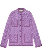 Gucci Flower Lace Jacket - Pink & Purple