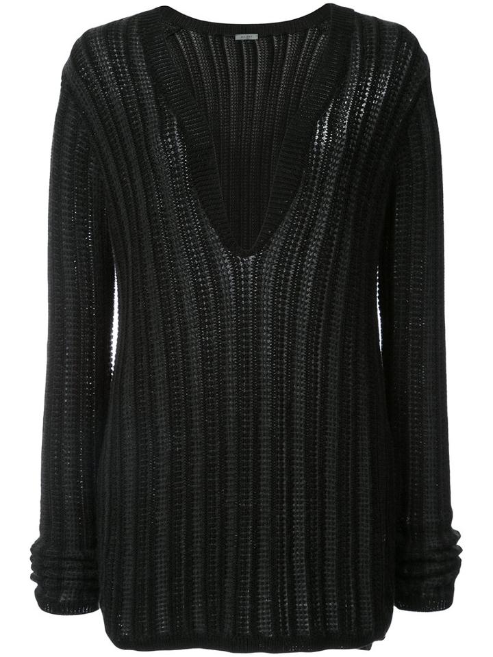 Maiyet - V-neck Jumper - Women - Silk/cotton/cashmere - Xs, Black, Silk/cotton/cashmere
