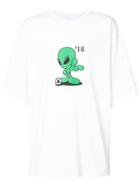 Gosha Rubchinskiy Alien Print Oversized T-shirt - White