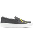 Kenzo Eye Embroided Sneakers - Grey