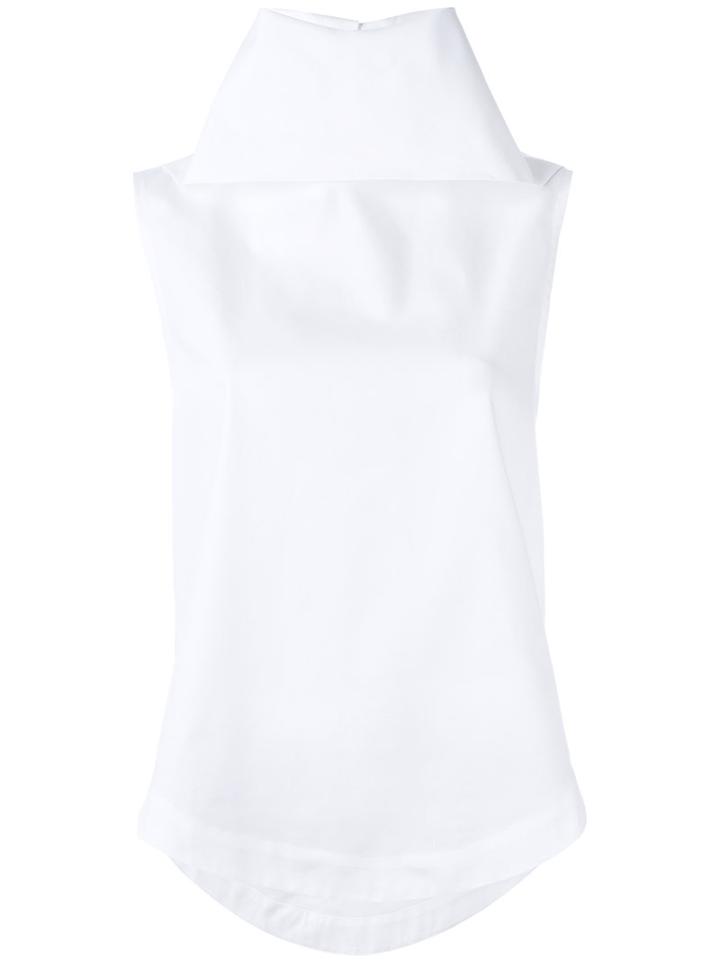 Société Anonyme Turtle Neck Blouse, Women's, Size: 40, White, Cotton
