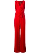 Max Mara Everest Jumpsuit, Women's, Size: 38, Red, Polyester/silk/acetate/polyamide