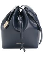 Emporio Armani Front Logo Crossbody Bag - Blue