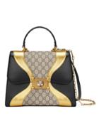 Gucci Supreme Gg Leather Handbag And Leather - Nude & Neutrals