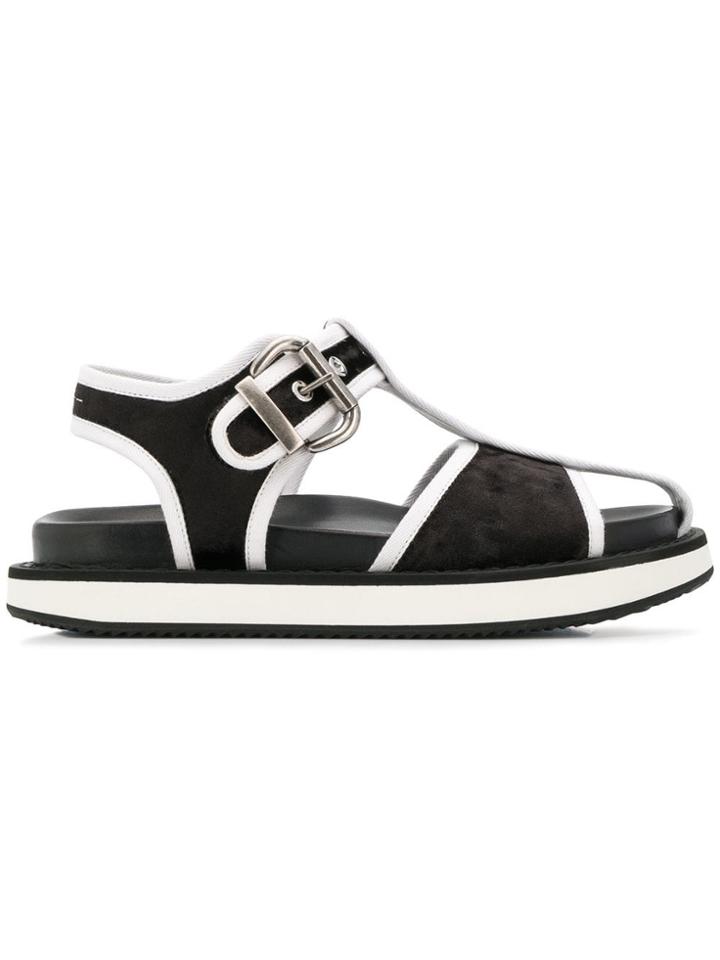 Mm6 Maison Margiela Strappy Sandals - Black
