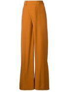 3.1 Phillip Lim Front Wrap Wide Leg Trousers - Orange