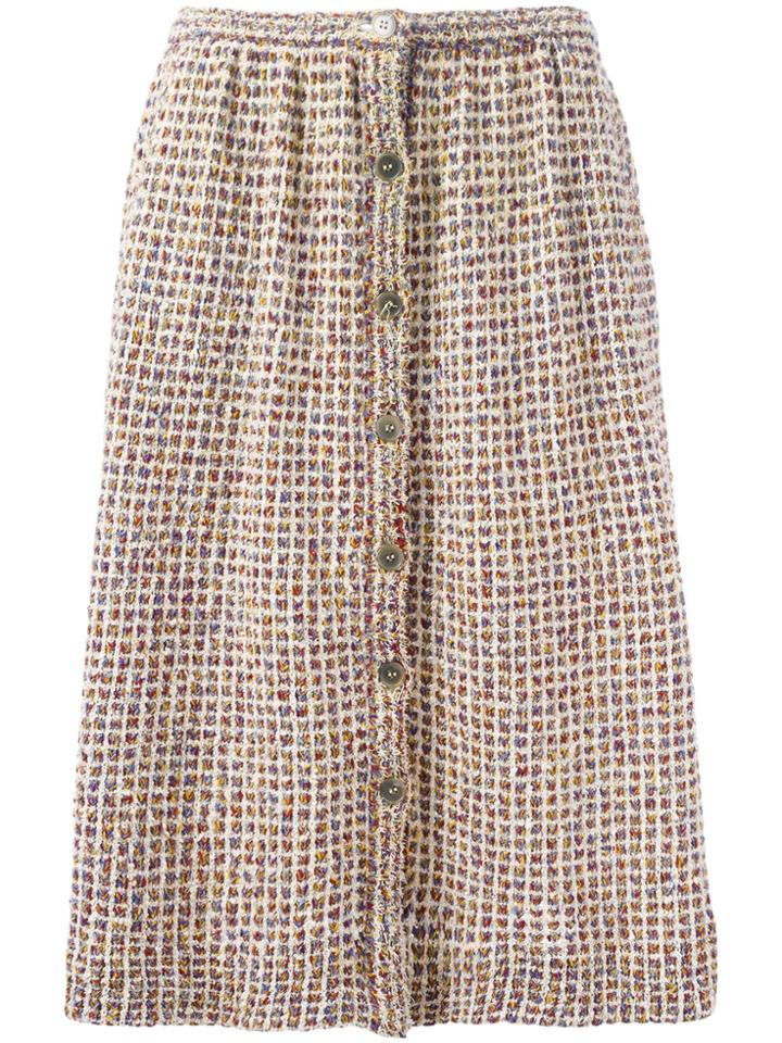 Missoni Vintage Bouclé Knit Skirt - Brown
